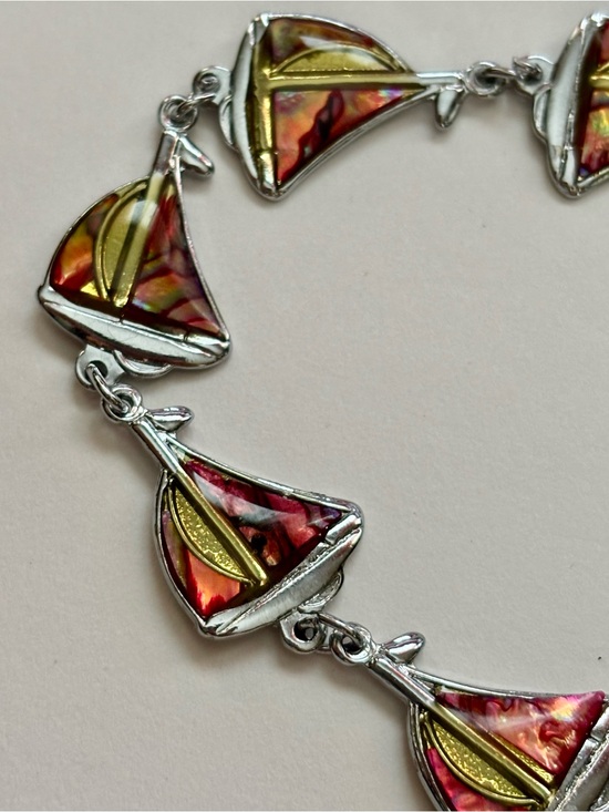 Jewelry - Rare Ammolite  Stone  Bracelet - 7 inches. Read description.
